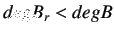 $ deg B_r < deg B$