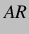 $\displaystyle AR$